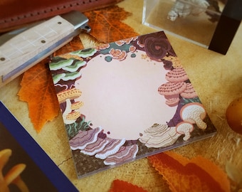 Tree Fungi Memo Pad | Nature-Themed Stationery | Gift for Mycologist or Mushroom Lover