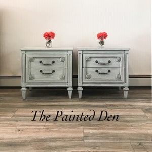 SOLD: Pair of Vintage Nightstands / Shipping Not Included