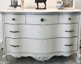 SOLD: Refinished Vintage Dresser / Accent Table / Shipping Not Included