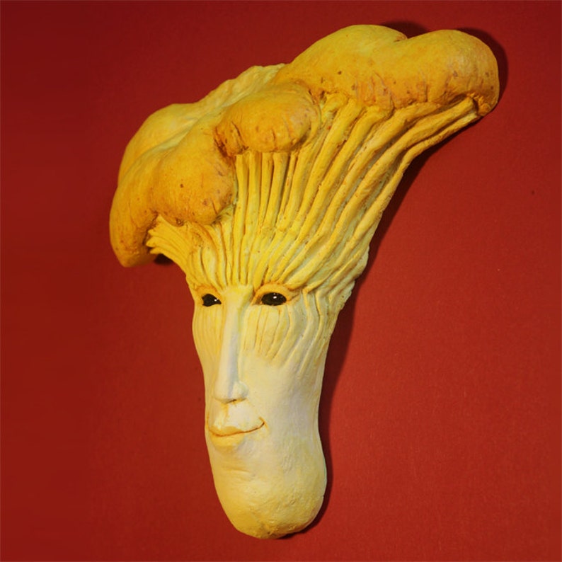 Eiran Night Watcher Chanterelle Mushroom Fantasy Sculpture ...