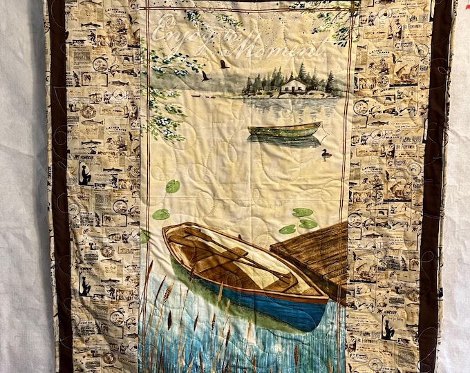 Fishing lap quilt