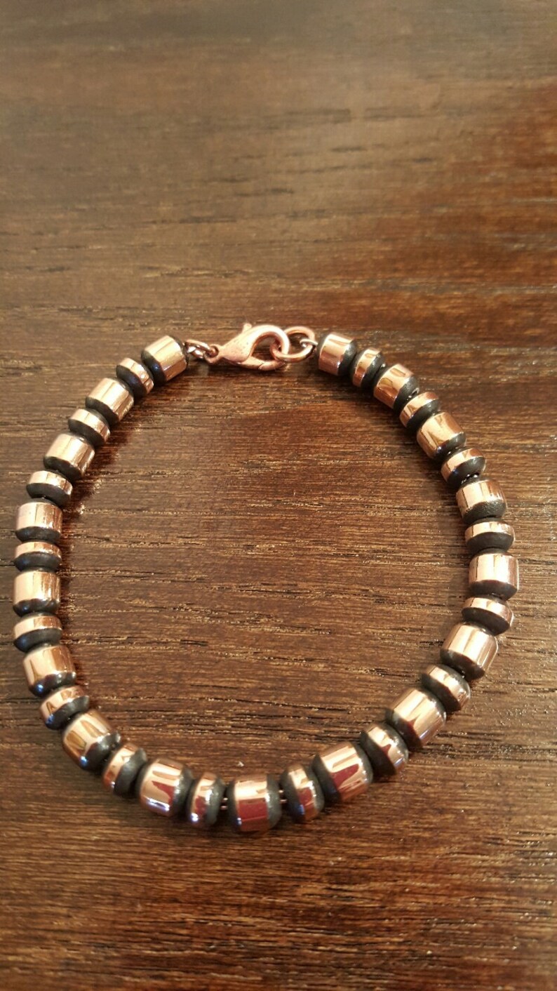 This attractive 7 inch bracelet consists of 6mm satin | Etsy