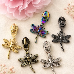 Whisper Wings | Nylon Zipper Pulls | Size #5 | Pack of 5