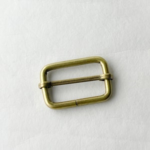 1 1/4" Adjustable Slider | Bag Hardware | Pack of 4 Antique Bronze