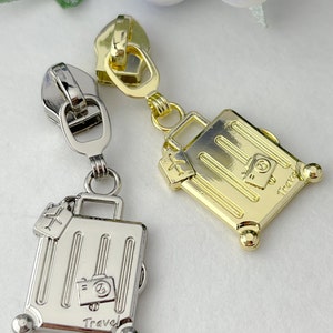Suitcase | Nylon Zipper Pulls | Size #5 | Pack of 5
