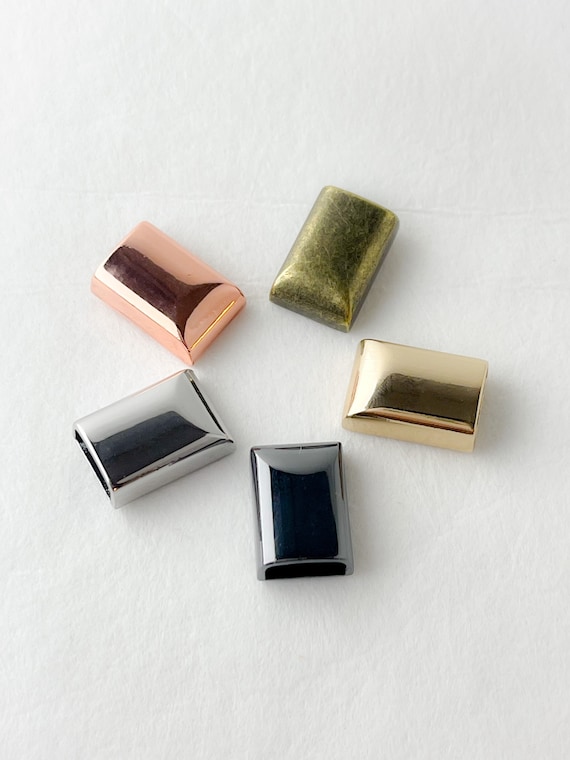 Rectangular Strap End Caps Rose Gold/Copper (1 1/2 Rectangular Strap End Caps Rose Gold/Copper (1 1/2