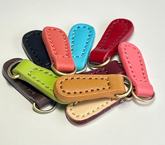 Leather Zipper Pulls 5-pack