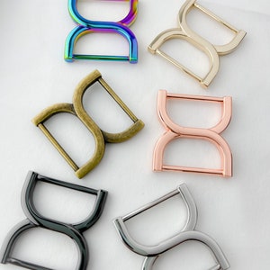 4pcs Rainbow D-rings 1inch D-ring Findings D Ring Buckles Sewing Rings  Purse Ring Strap D Ring 