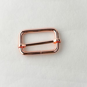 1 1/4" Adjustable Slider | Bag Hardware | Pack of 4 Rose gold