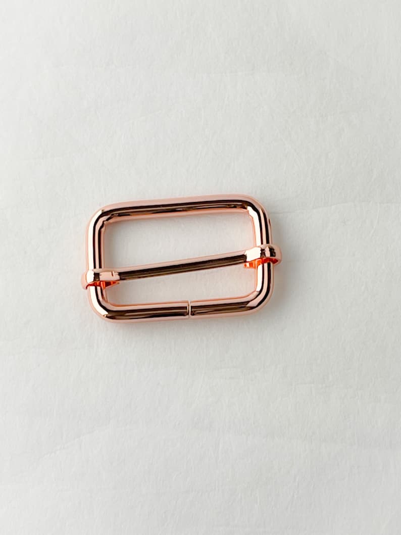 1 1/4" Adjustable Slider | Bag Hardware | Pack of 4 Rose gold