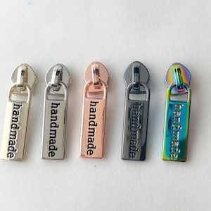 Handmade | Nylon Zipper Pulls | Size #5 | Pack of 5