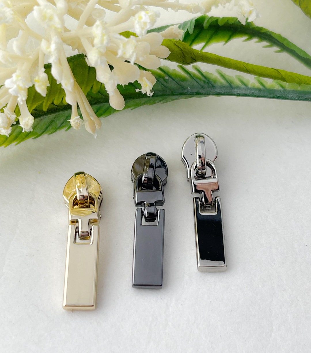 Size #3 Rectangle Zipper Pulls for Nylon Coil Zippers - Etsy
