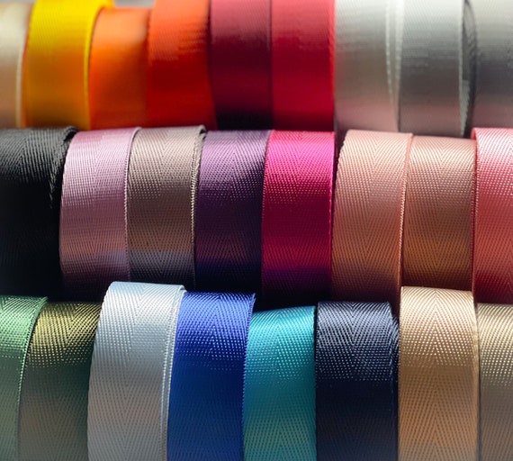 1" Heavy Duty Nylon Webbing Herringbone | Sold by the Yard