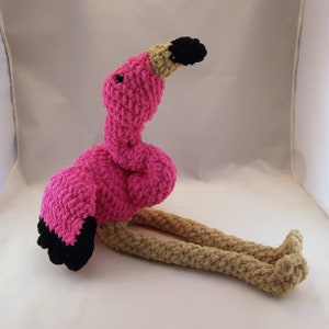 Flamingo Stuffed Animal / Crochet with Blanket Yarn