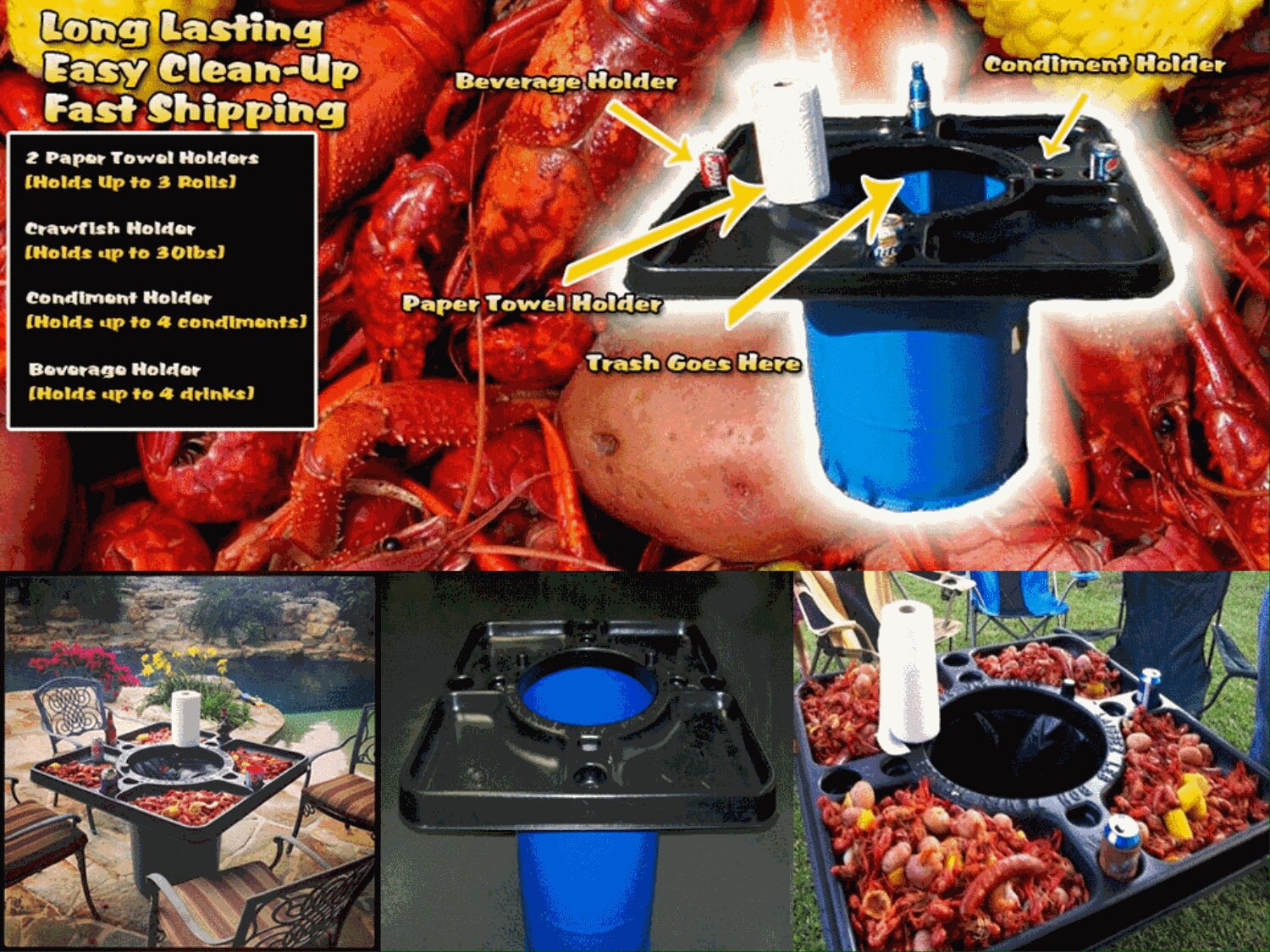 Crawfish Boil Table Top Etsy