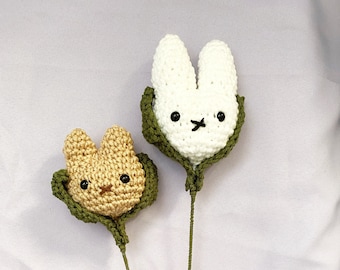 CONEJITO / Flor de ganchillo hecha a mano / Ramo / crochet / regalo del día de San Valentín / Día de la Madre