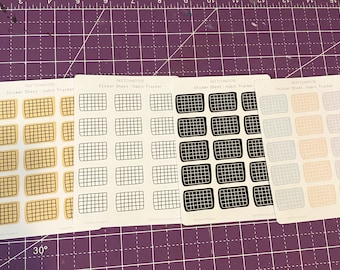 Habit Tracker STICKER SHEET | Aesthetic Planner Stickers | Bullet Journal | Bujo |