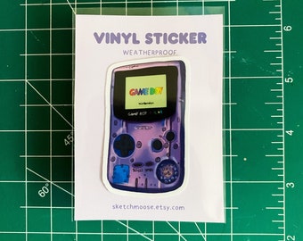 Game Boy Sticker | Weather Proof | Glossy Laminate | Nostalgia | Video Games Sticker