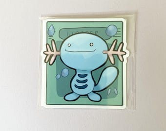 Wooper Sticker | Poke | Weather Proof | Glossy Laminate | Kawaii art