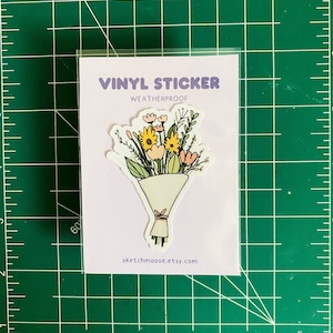 Sticker bouquet floral | Fleur | Preuve des intempéries | Stratifié brillant |