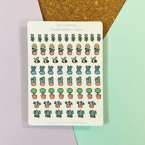 AUTOCOLLANTS POUR PLANTES | Stickers pour agenda | Bullet Journal | Bujo |