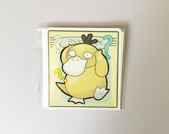 PSYDUCK Sticker | Poke | Weather Proof | Glossy Laminate | Kawaii art