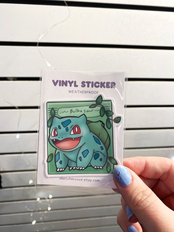 Bulbasaur Sticker | Poke | Weather Proof | Glossy Laminate | Kawaii art