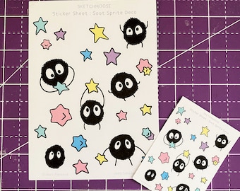 Soot Sprites STICKER SHEET | Planner Stickers | Bullet Journal | Bujo |
