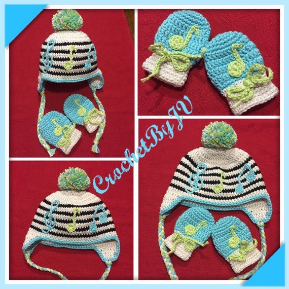 baby boy hat and gloves