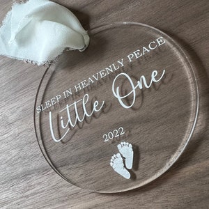 Sleep In Heavenly Peace Little One Ornament, Memorial Gift, Infant Loss, Miscarriage, Still Birth, Pregnancy Loss Memorial,