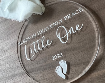 Sleep In Heavenly Peace Little One Ornament, Memorial Gift, Infant Loss, Miscarriage, Still Birth, Pregnancy Loss Memorial,