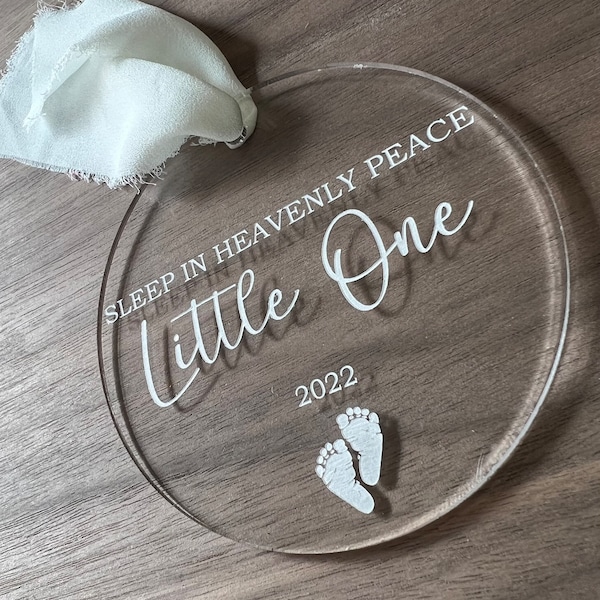 Sleep In Heavenly Peace Little One Ornament, Memorial Gift, Infant Loss, Miscarriage, Still Birth, Pregnancy Loss Memorial,