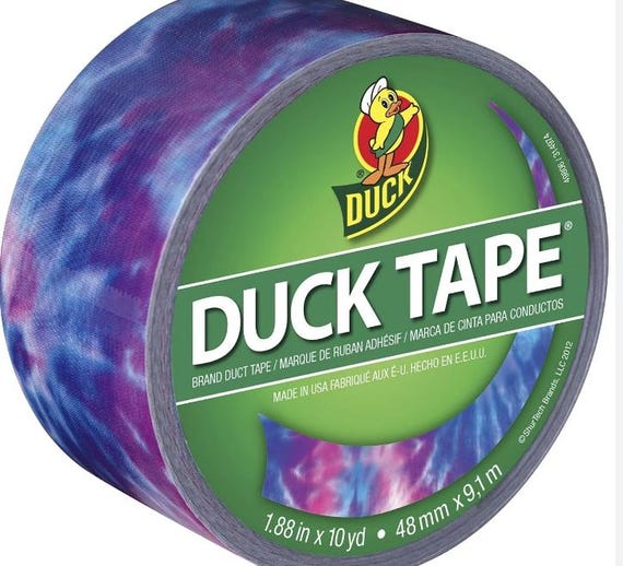 Duck Brand 284172_C Duck Printed Duct Tape, 6-Roll, Poppy Dog...