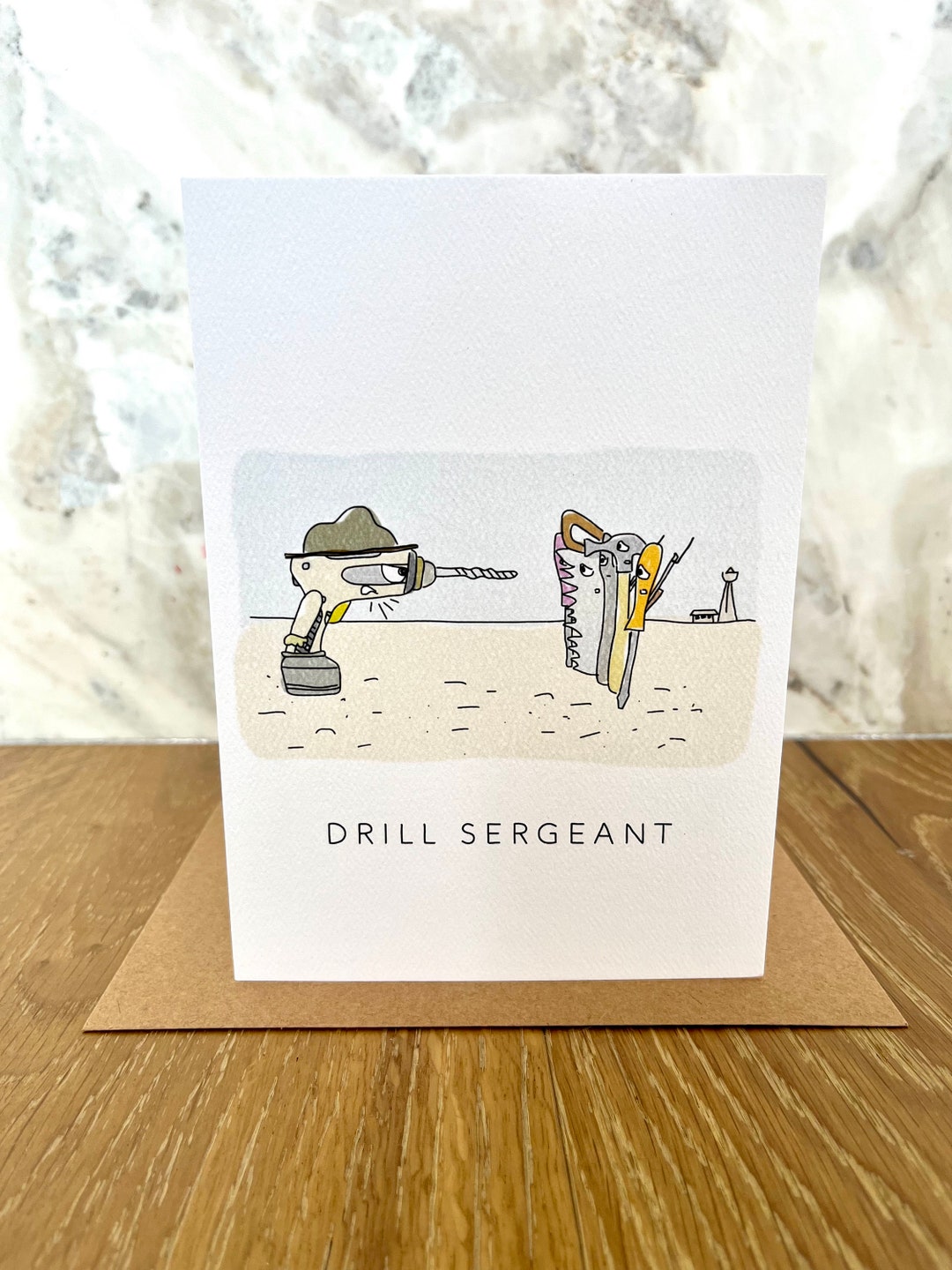 DRILL SERGEANT - Card Funny Tools Handyman Authority Construction ...
