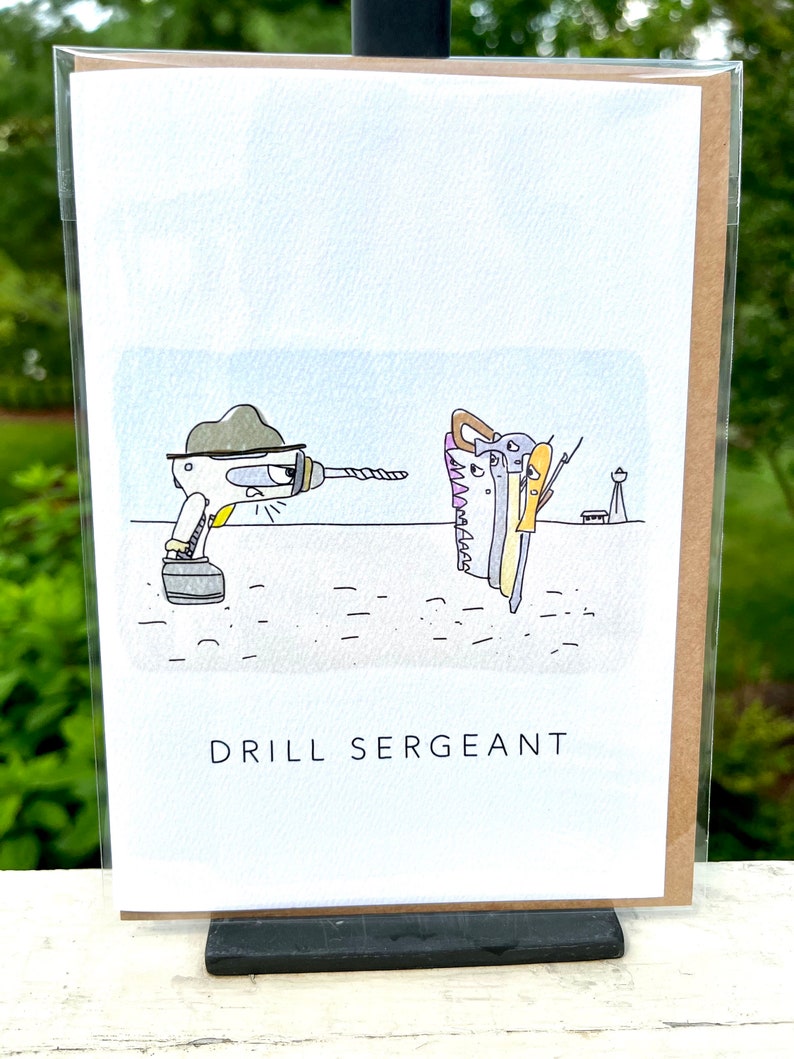 DRILL SERGEANT - Card Funny Tools Handyman Authority Construction ...