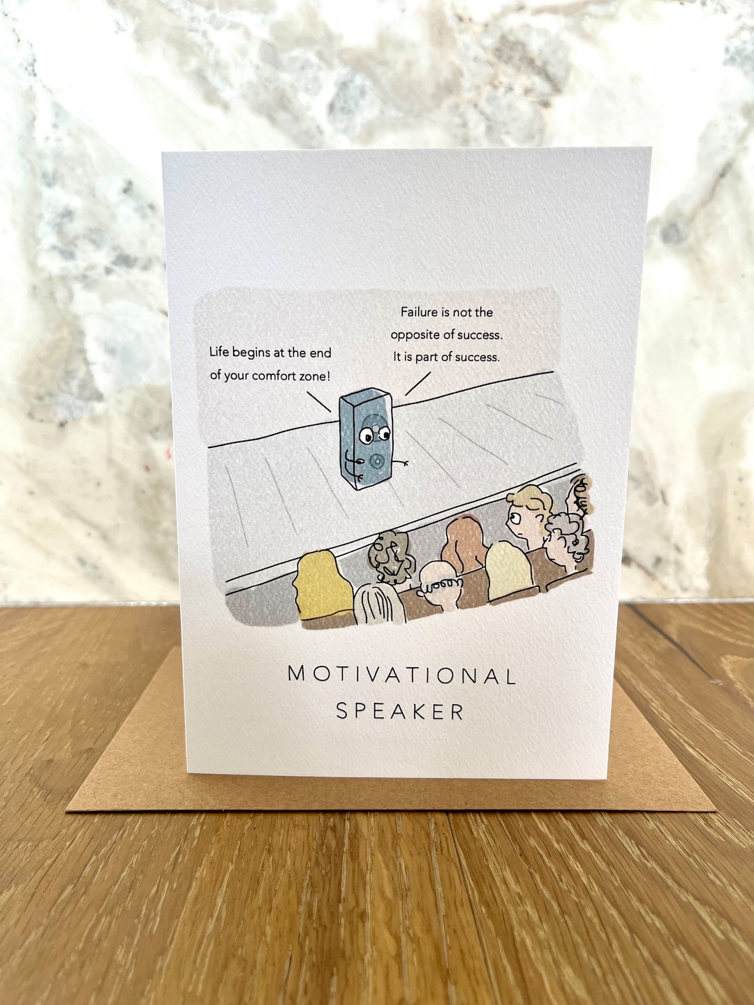 MOTIVATIONAL SPEAKER Greeting Card Funny Cute Unique Life Coach
