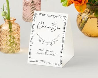 Charm Bar Party Sign & Form Digital File
