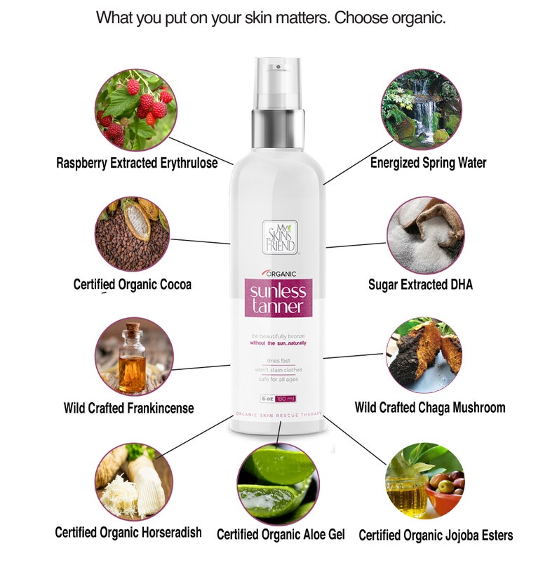 Best Organic Self Tanner Spray for Face & Body. Perfect for Etsy