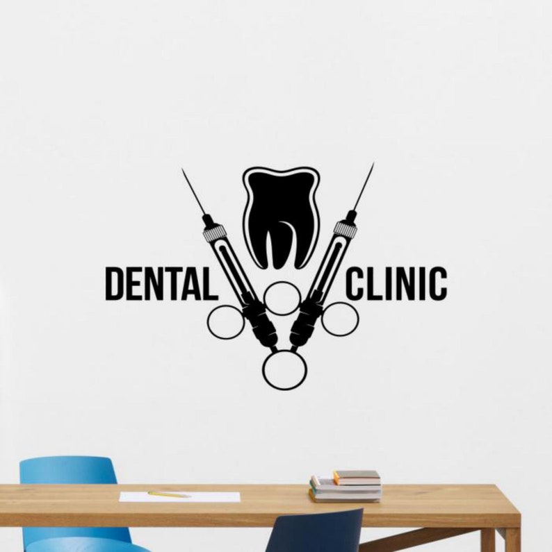 Dental Clinic Wall Decal Dentist Office Teeth Smile Sign Etsy