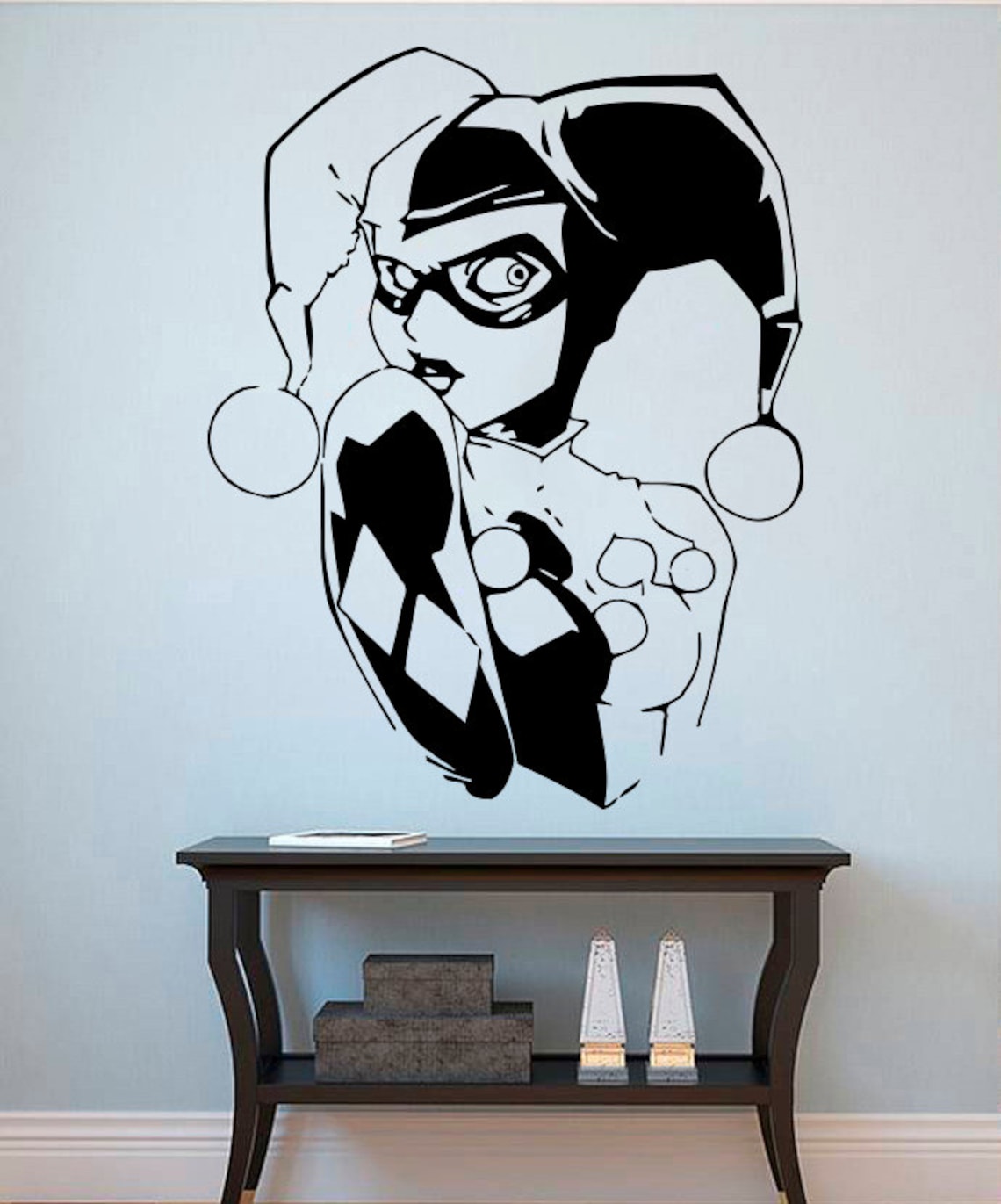 Harley Quinn Wall Vinyl Decal Harley Quinn Wall Vinyl Sticker Etsy