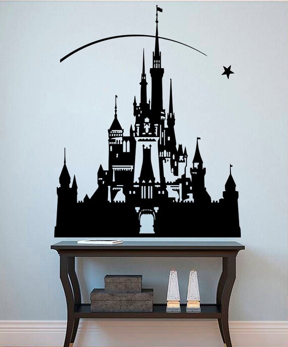 Princess Castle Wall Sticker Disney Decals Fairytale Wall Etsy Princess Castle Wall Sticker Disney Decals Fairytale Wall Etsy