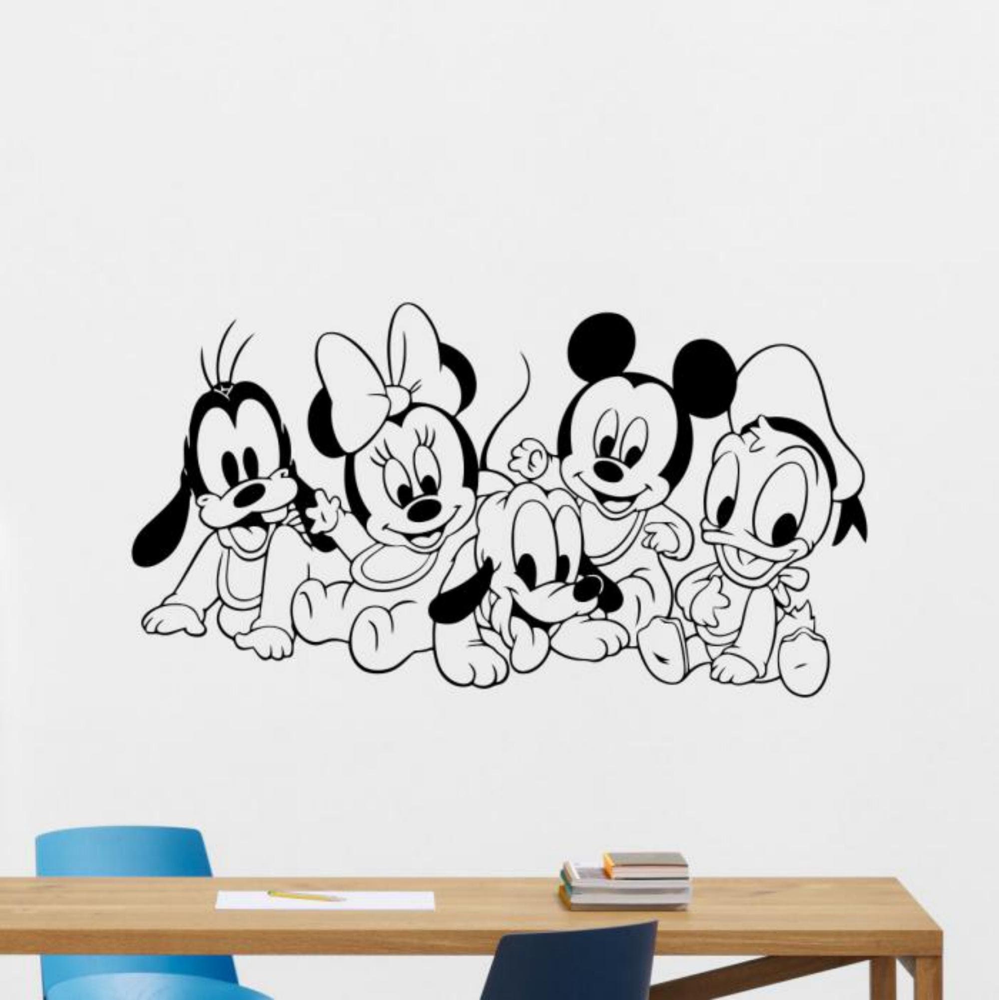 Disney Style Quote Mickey Minnie Vinyl Wall Art Sticker Quote