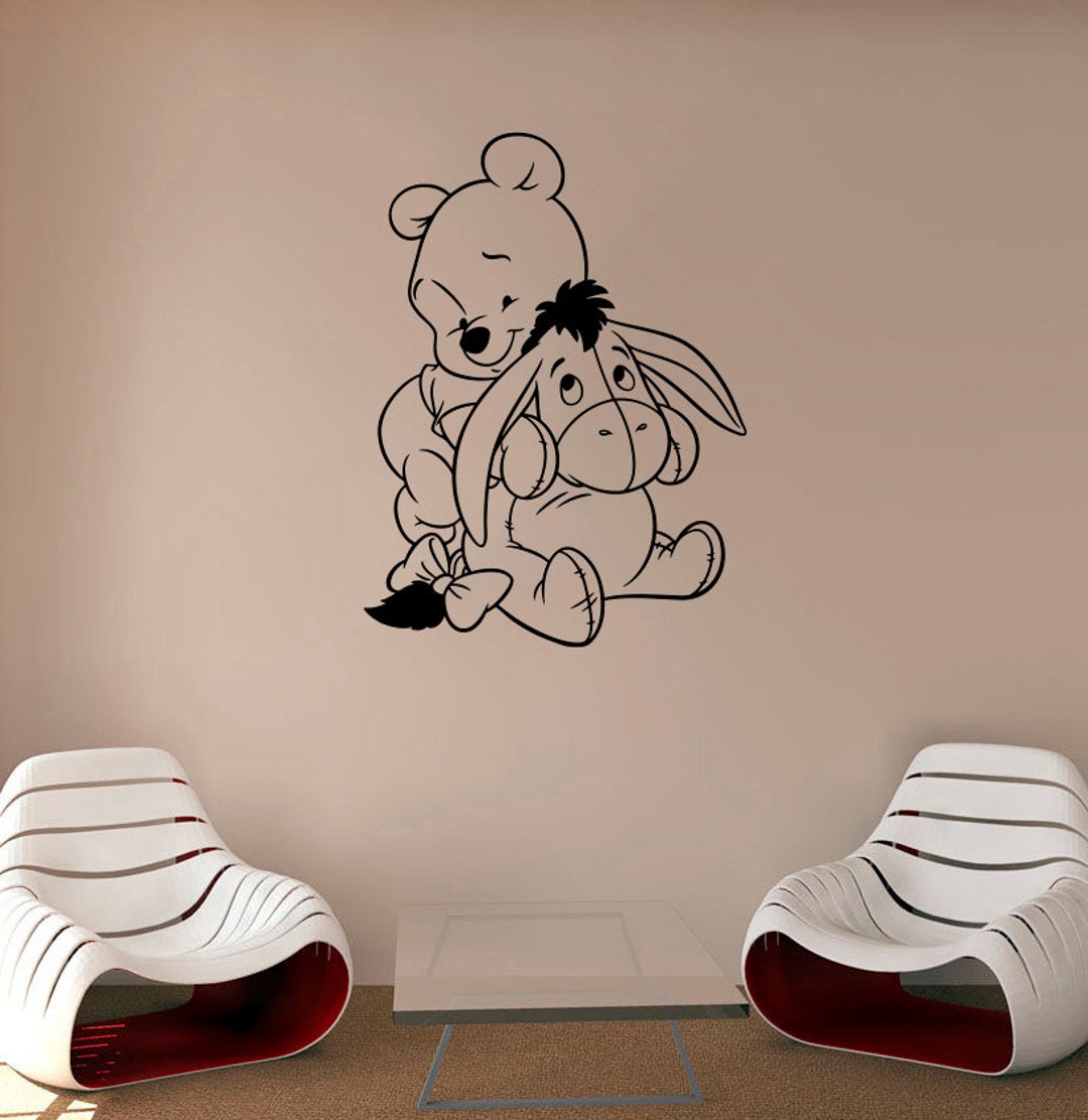 Pooh Bär Wandtattoo Winnie Pooh Aufkleber Kinderzimmer Wanddeko Cartoons  Kunst Dekoration 14weph