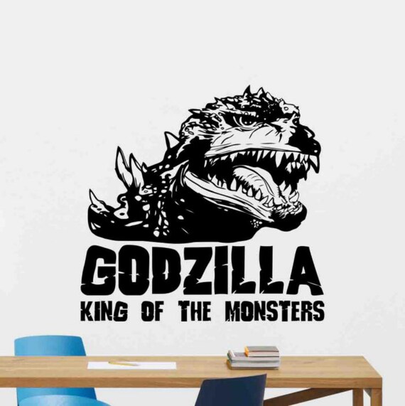Godzilla Wall Decal King of the Monsters Wall Decor Vinyl Etsy
