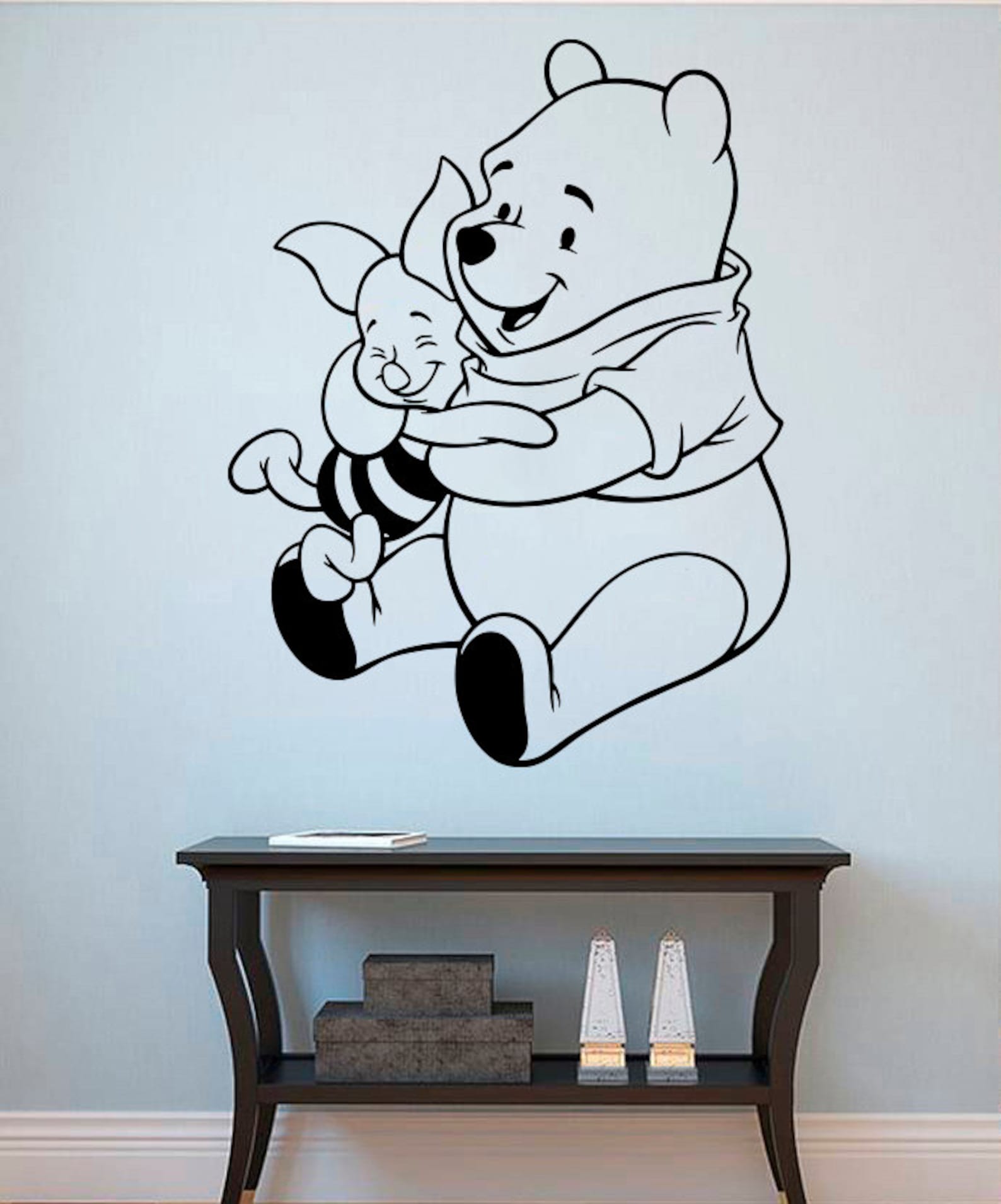 Winnie the Pooh Vinyl Sticker Pooh Bear Wall Decal Nursery Etsy