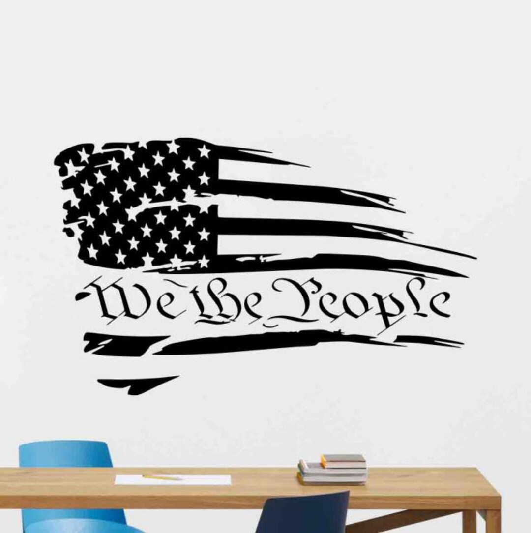 We the People Wall Decal American Flag Decor Pledge of - Etsy