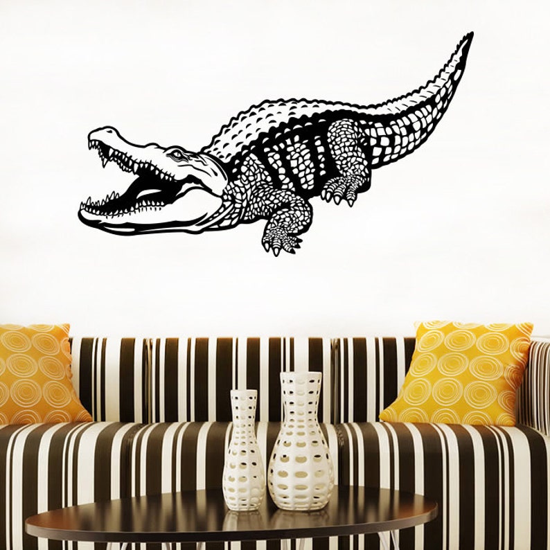 Crocodile Wall Decal Alligator Vinyl autocollant animaux mural Etsy