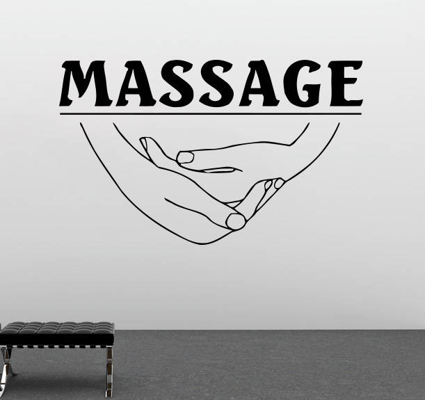 Spa Wall Vinyl Decal Massage Therapy Wall Vinyl Sticker Sign Etsy