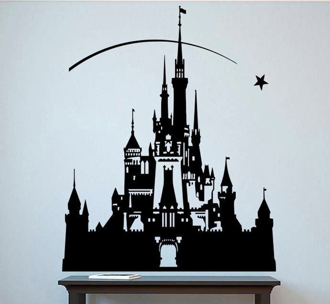 Princess Castle Wall Sticker Disney Decals Fairytale Wall Decor Girl's