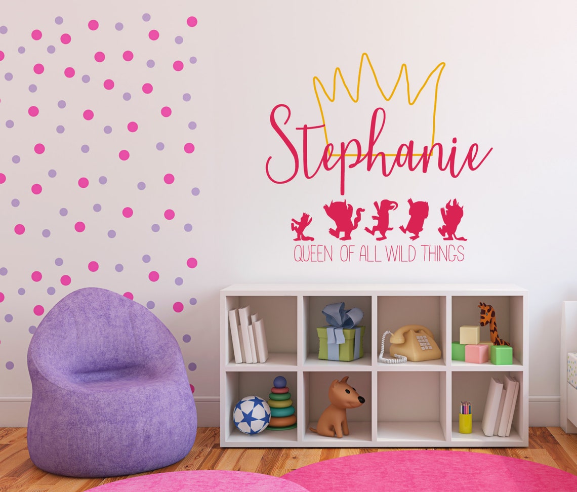 Where the Wild Things Are Wall Decal Personalized Wild Things Etsy